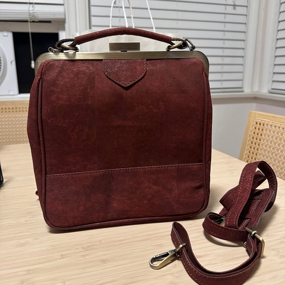 La Flore Bebebark Cognac Bag